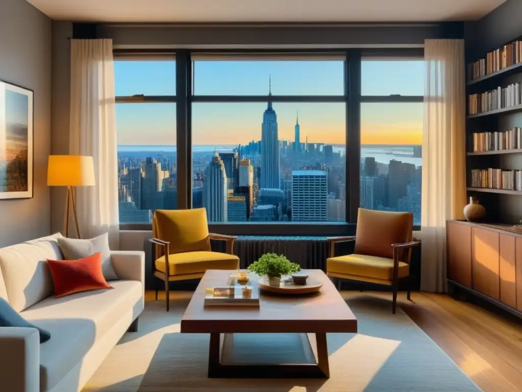 Un acogedor homestay en Nueva York con una decoración exquisita, vista a la ciudad