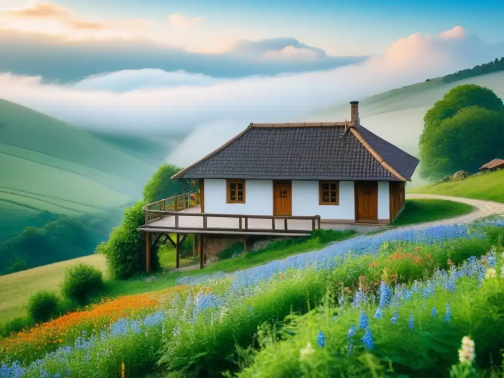 Un acogedor homestay en Europa del Este, rodeado de naturaleza exuberante y encanto auténtico