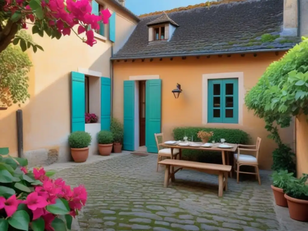 Acogedora casa francesa con encantador jardín y café au lait Inmersión cultural a través de homestays: Acogedora estancia francesa con camino empedrado y buganvillas en flor