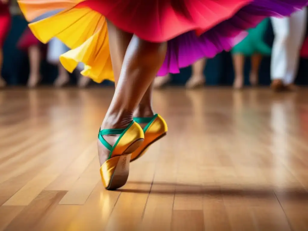 Detalles vibrantes del baile latino con Homestays con clases de baile