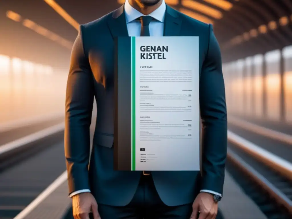 Un elegante y moderno modelo de curriculum en blanco y negro para jóvenes profesionales, con diseño minimalista y estilo alemán