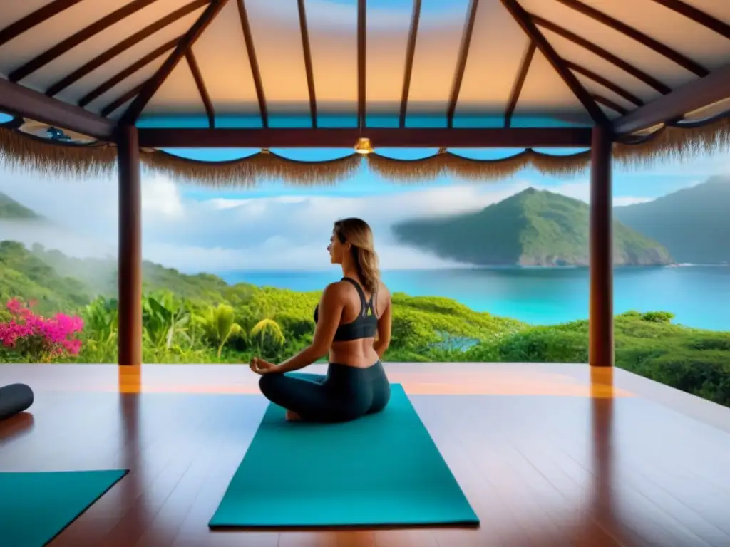 Una escapada de yoga de lujo con prácticas ancestrales en un entorno sereno junto al mar turquesa