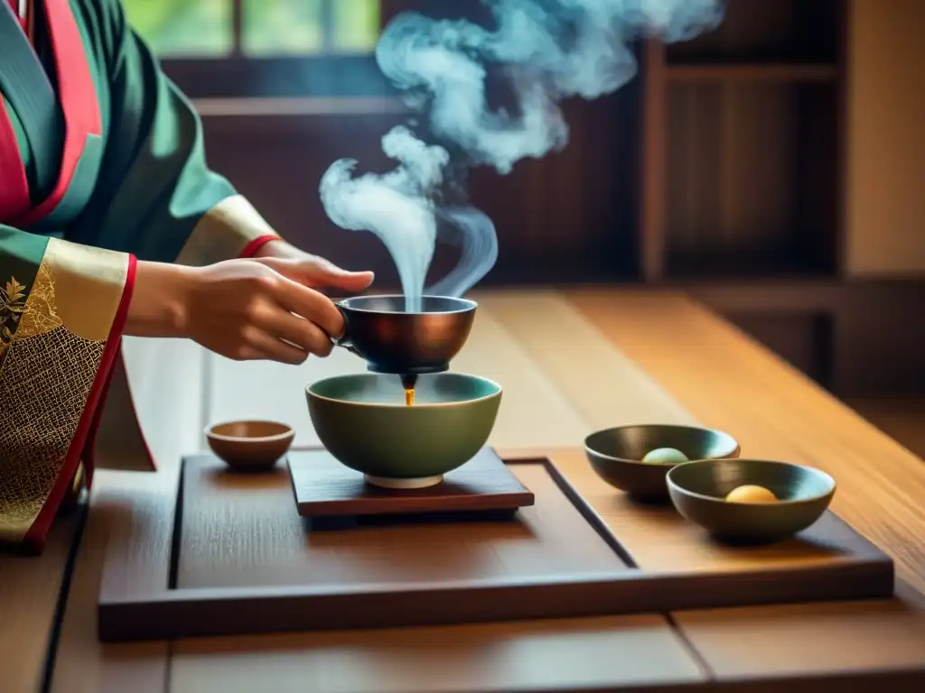 Armonía y elegancia: Ceremonia del té japonesa Expresiones artísticas tradicionales transformadoras: Serenidad y elegancia en una ceremonia japonesa del té