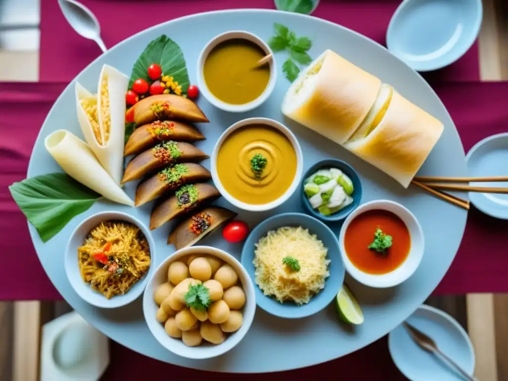 Banquete global: diversidad culinaria en alta resolución Un festín mundial armonioso con impacto religión gastronomía mundial