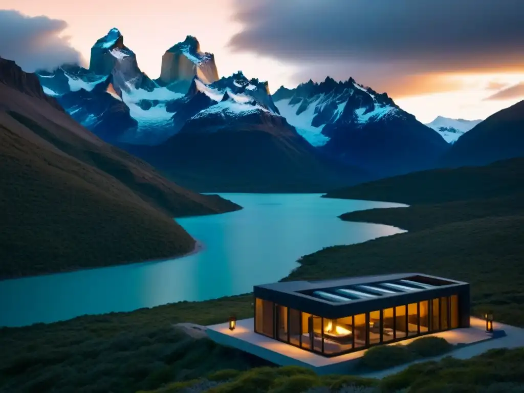 Un hotel de lujo minimalista en Patagonia, con diseño sostenible que fusiona modernidad y naturaleza