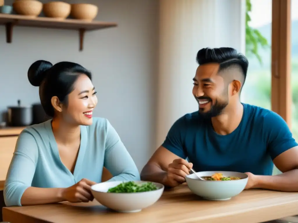 Encuentro cultural: Amistad en la cocina Una imagen de amistad duradera en un homestay asiático, dos culturas unidas en armonía