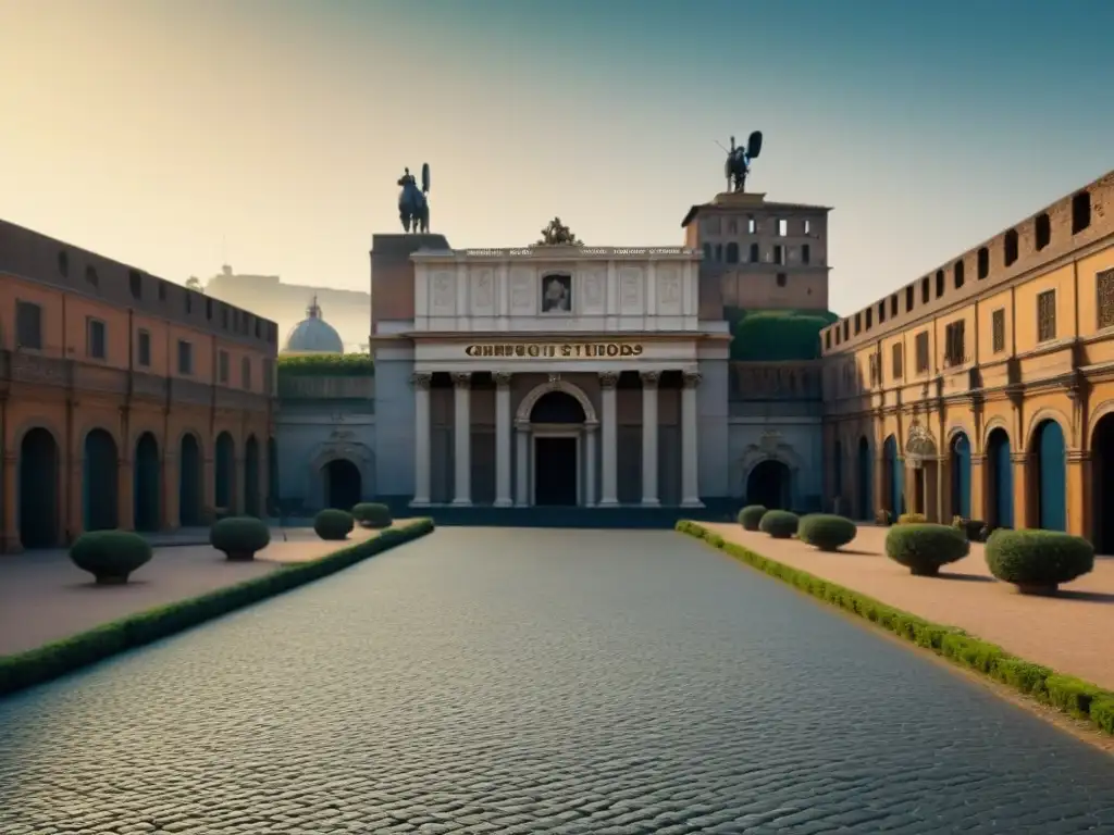 Explora la majestuosidad de Cinecittà en Roma, Italia, con su arquitectura clásica y sets históricos