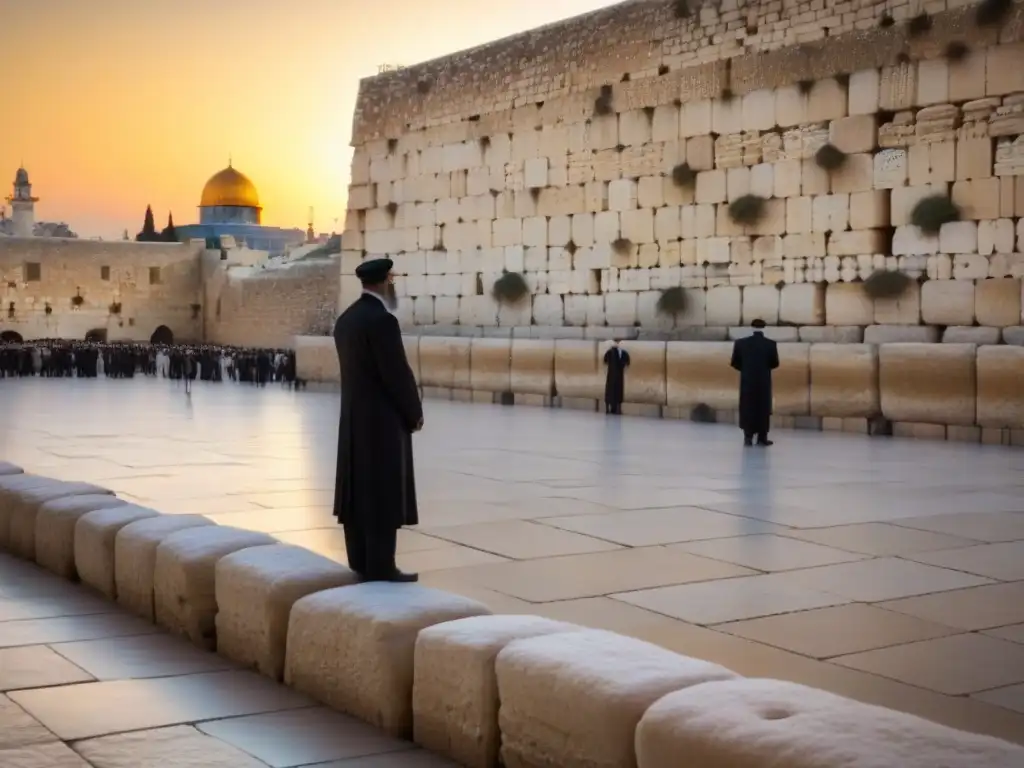 Un momento de reflexión en el Muro de los Lamentos de Jerusalén, durante la Experiencia Yom Kipur tradición judía