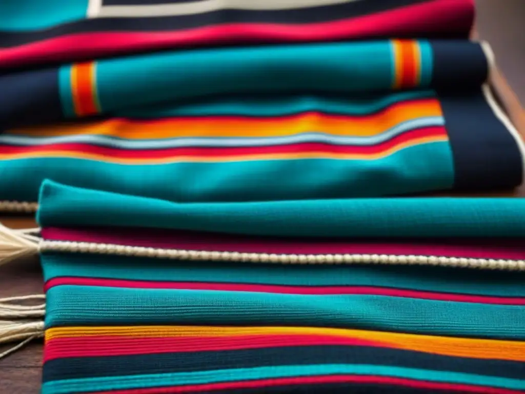 Tejido Andino: Arte y Color en Alta Resolución Una obra de arte andina, con patrones intrincados y colores vibrantes, que cuentan historias en hilos