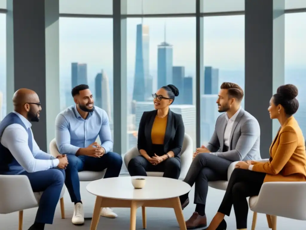 Profesionales en intercambio cultural, unidos en aprendizaje y liderazgo