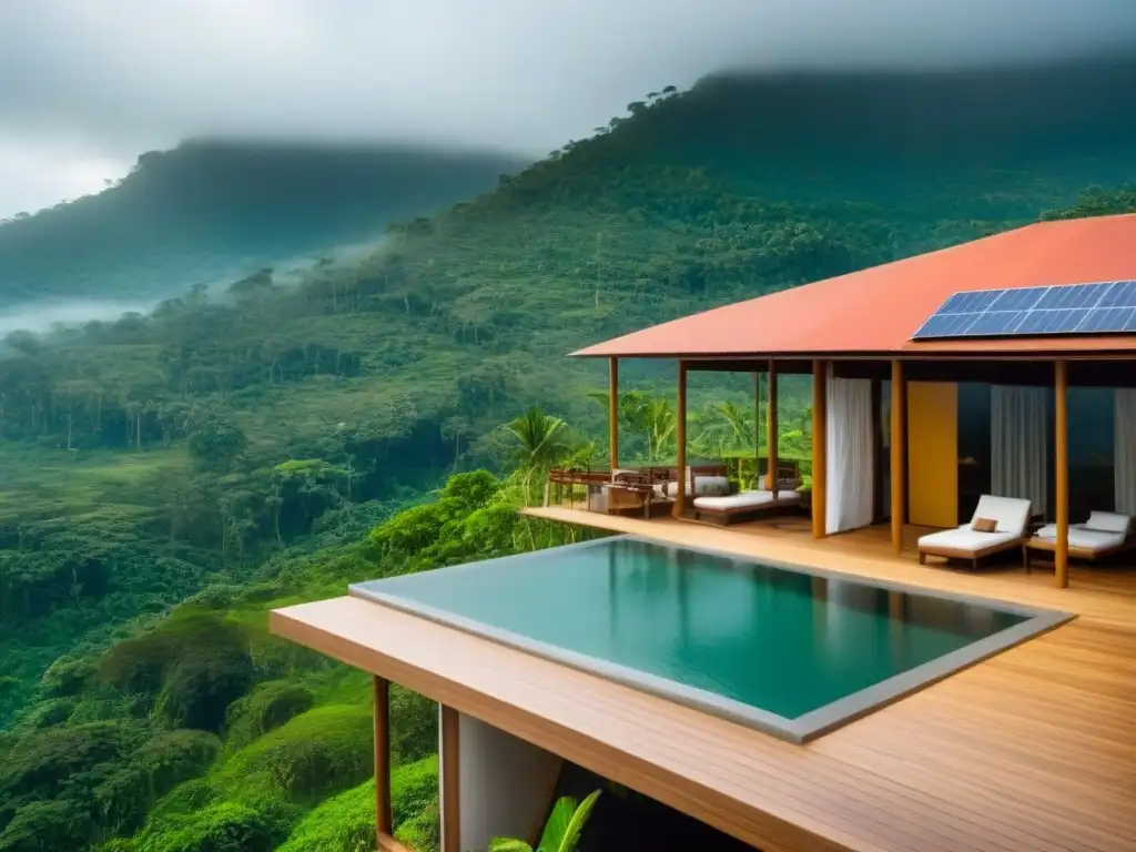 Un refugio ecofriendly exclusivo en la jungla: arquitectura sostenible, paneles solares y artesanía local