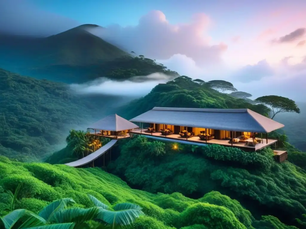 Un refugio eco-friendly de lujo en armonía con la naturaleza, resaltando el turismo sostenible en alojamientos exclusivos
