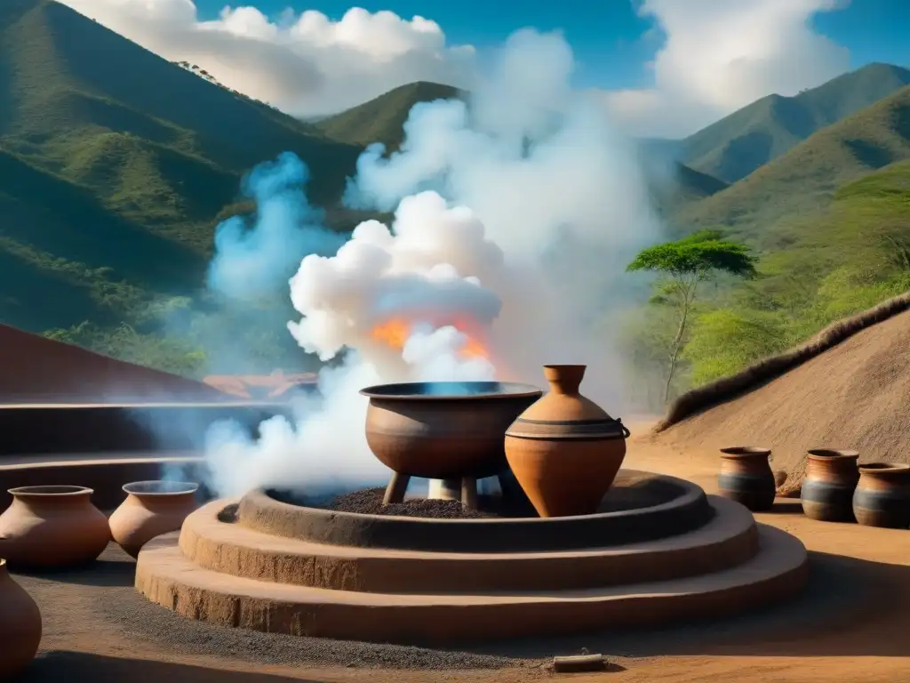 En la remota montaña de Oaxaca, el maestro mezcalero supervisa el proceso de destilación del mezcal
