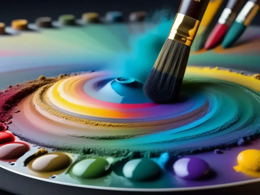 Un viaje artístico lleno de colores y texturas, donde los pinceles esperan capturar la esencia de la creatividad